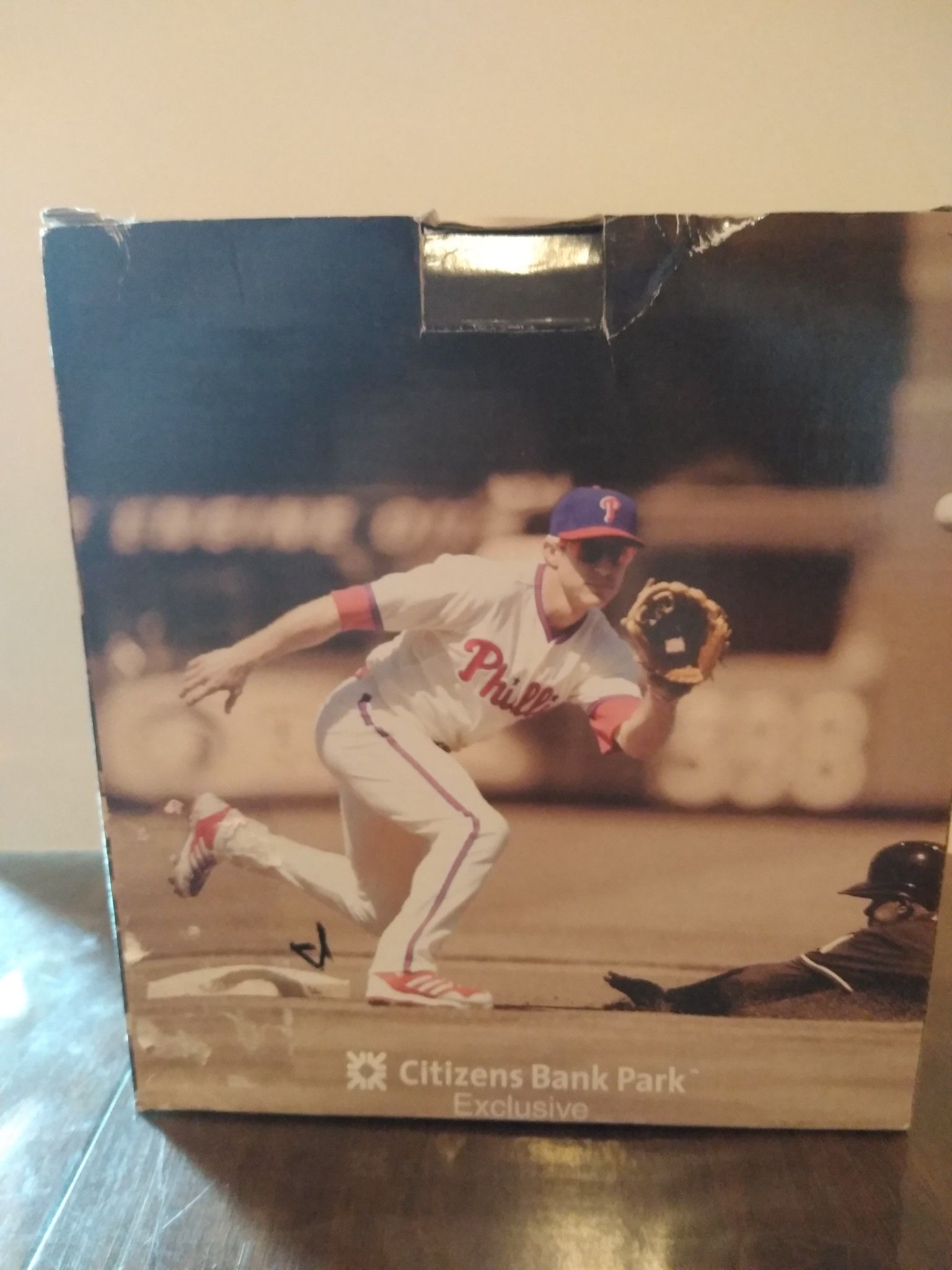Phillies chase Utley bobblehead in box