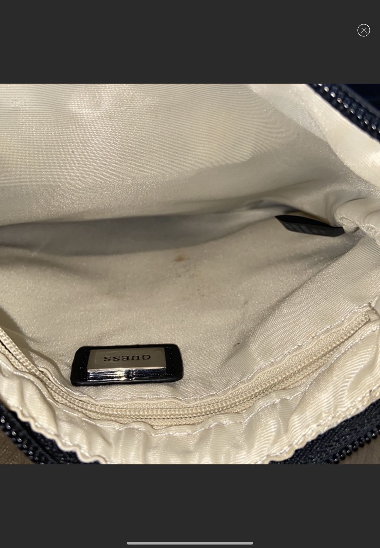 Guess croc patent leather crossbody bag