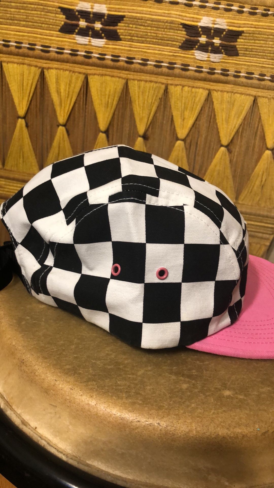 Golf Wang 5-panel hat pink checkered 2015 Tyler the creator osfm authentic cap preowned but in excellent condition and shape. 5 panel Golf Wang 2015 r
