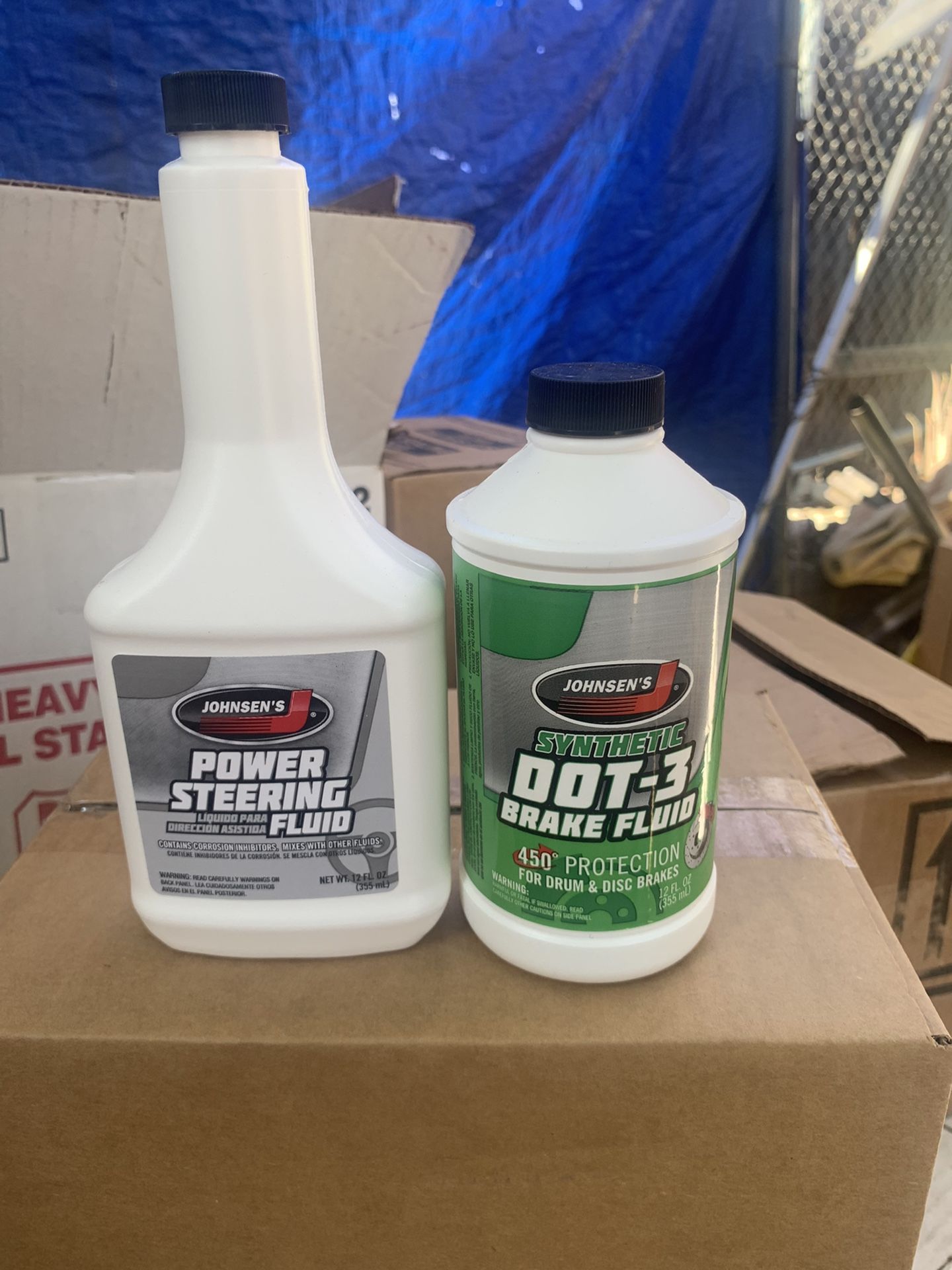 Power Steering And Brake Fluid