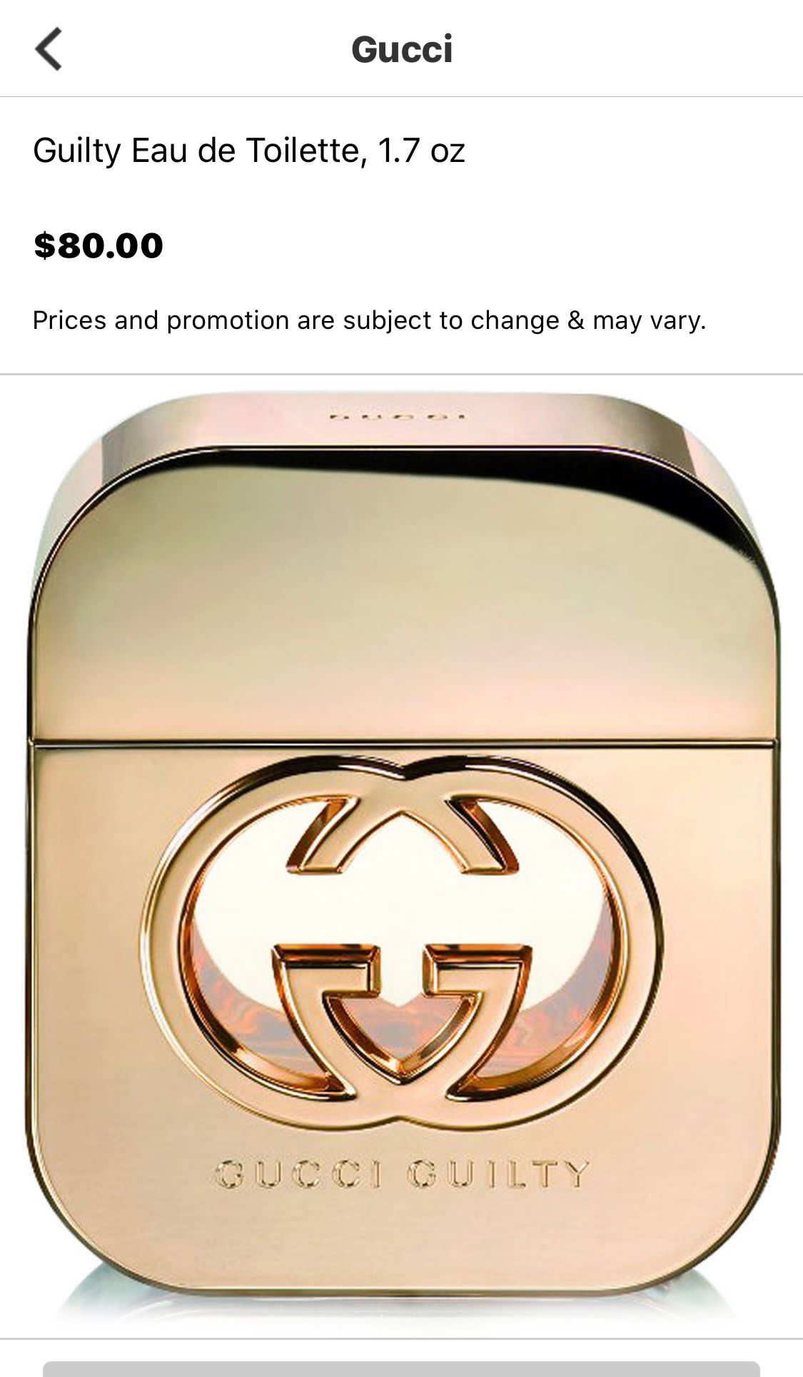Gucci Guilty Reg/Gold and Black/Red Authentic