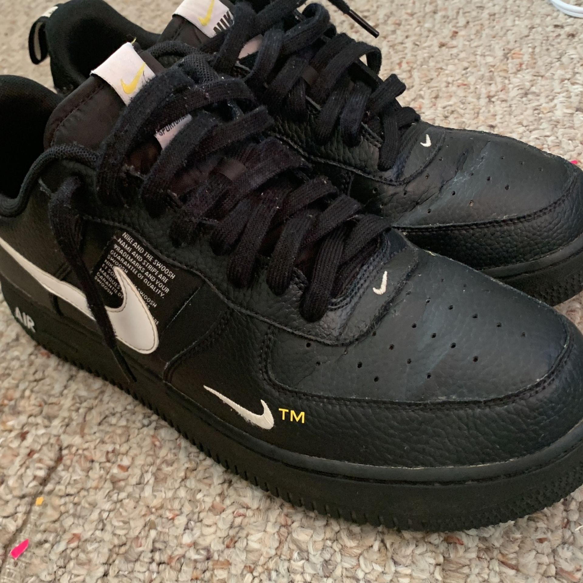 Black, White Air Force 1 Size 11.5 With Box