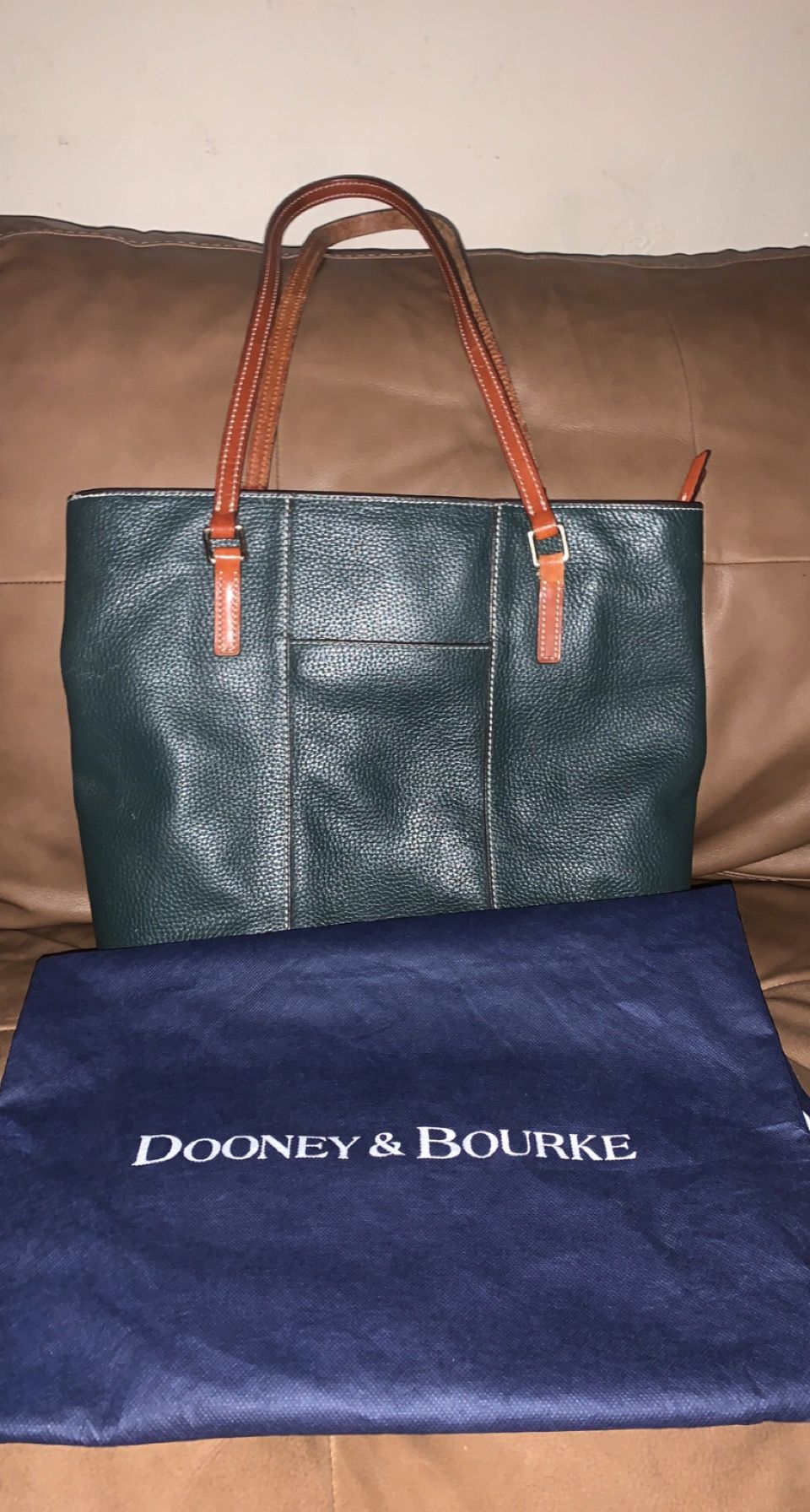 Authentic Dooney & Bourke Bag/purse With Dust Ruffle