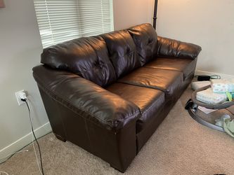 Leather Sofa About 6’10 Thumbnail