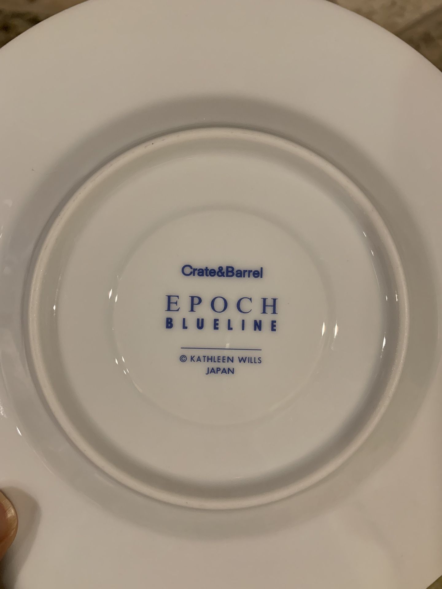 Crate&Barrel Epoch Blue Line Tea Cup Sets