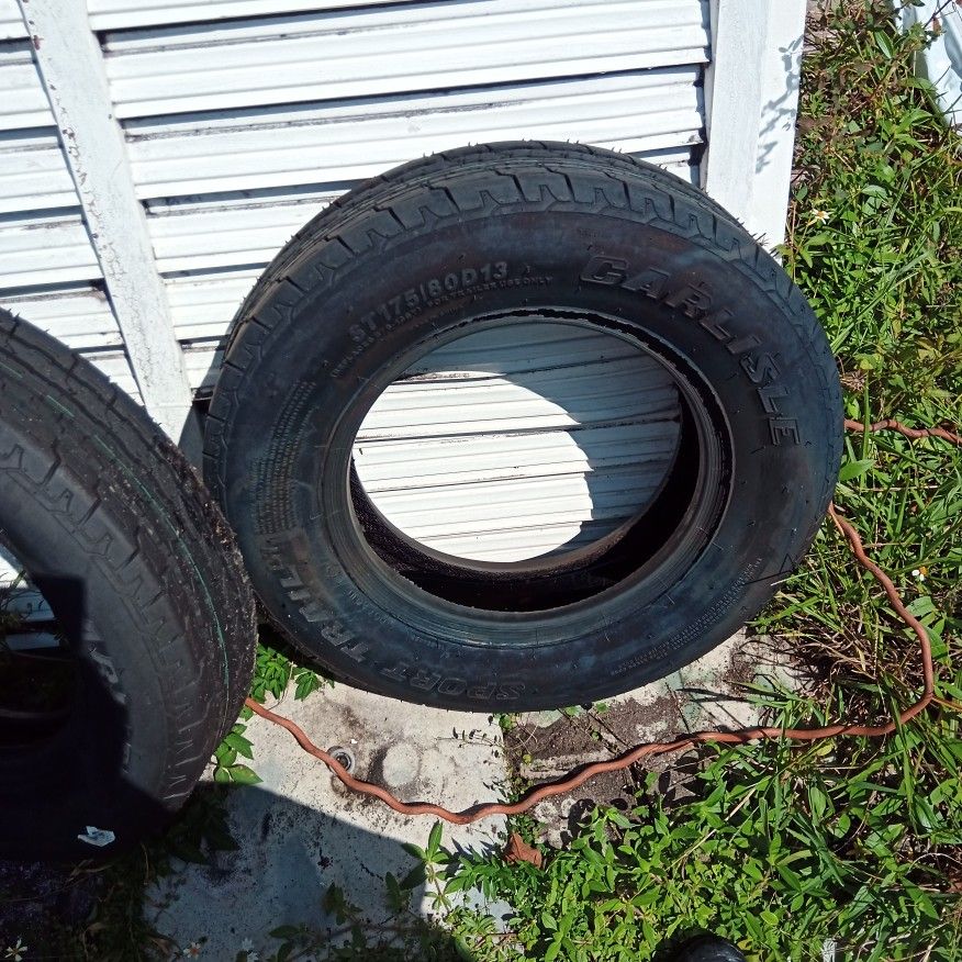 Carlisle 13 Inch Trailer Tires New $50 For Both