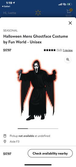 Scream costume / ghost face adult standard size  Thumbnail