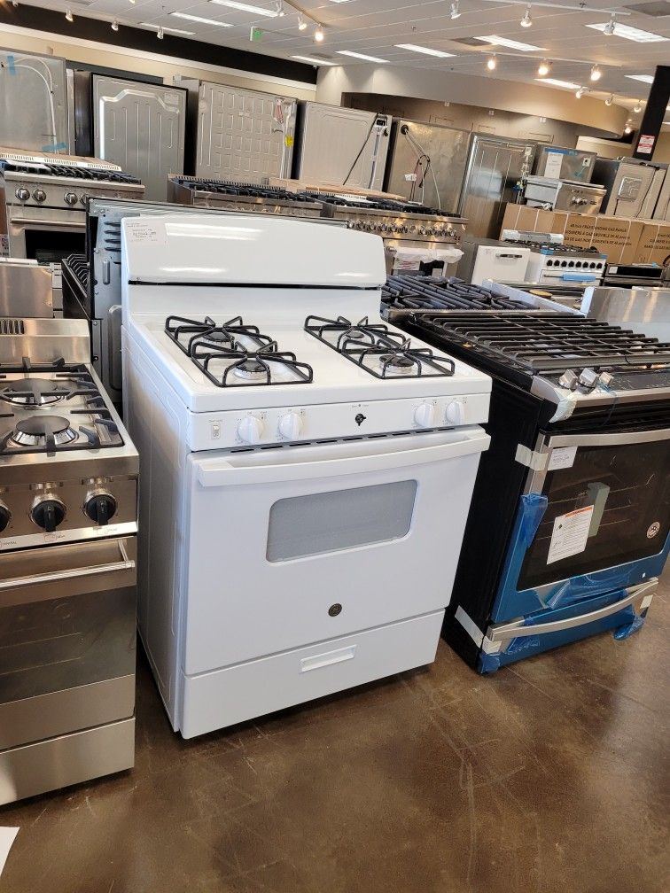 Ge 30" Gas Range White
