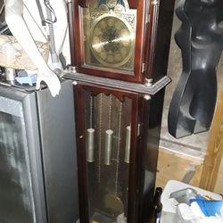 Grandfather Clock Excellent Condition. Westminster St Michael's China Thumbnail