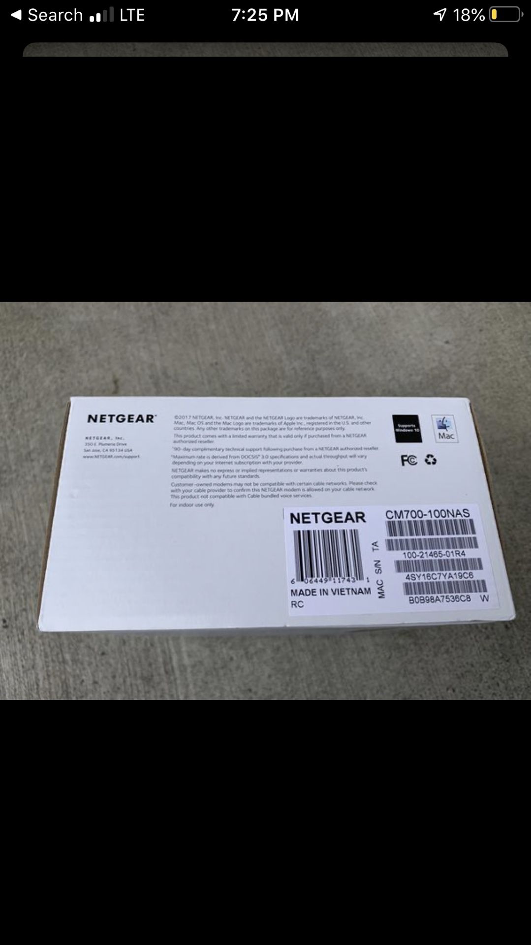 Netgear modem Comcast/Xfinity