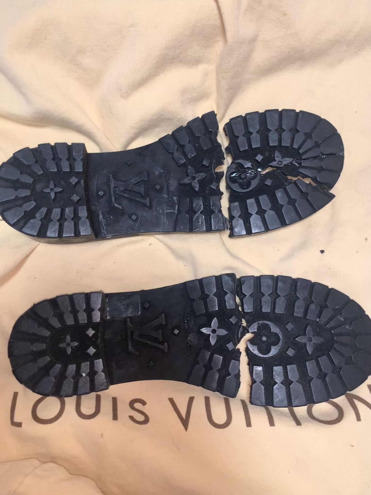 LV Rainboots needs Sole Replaced
