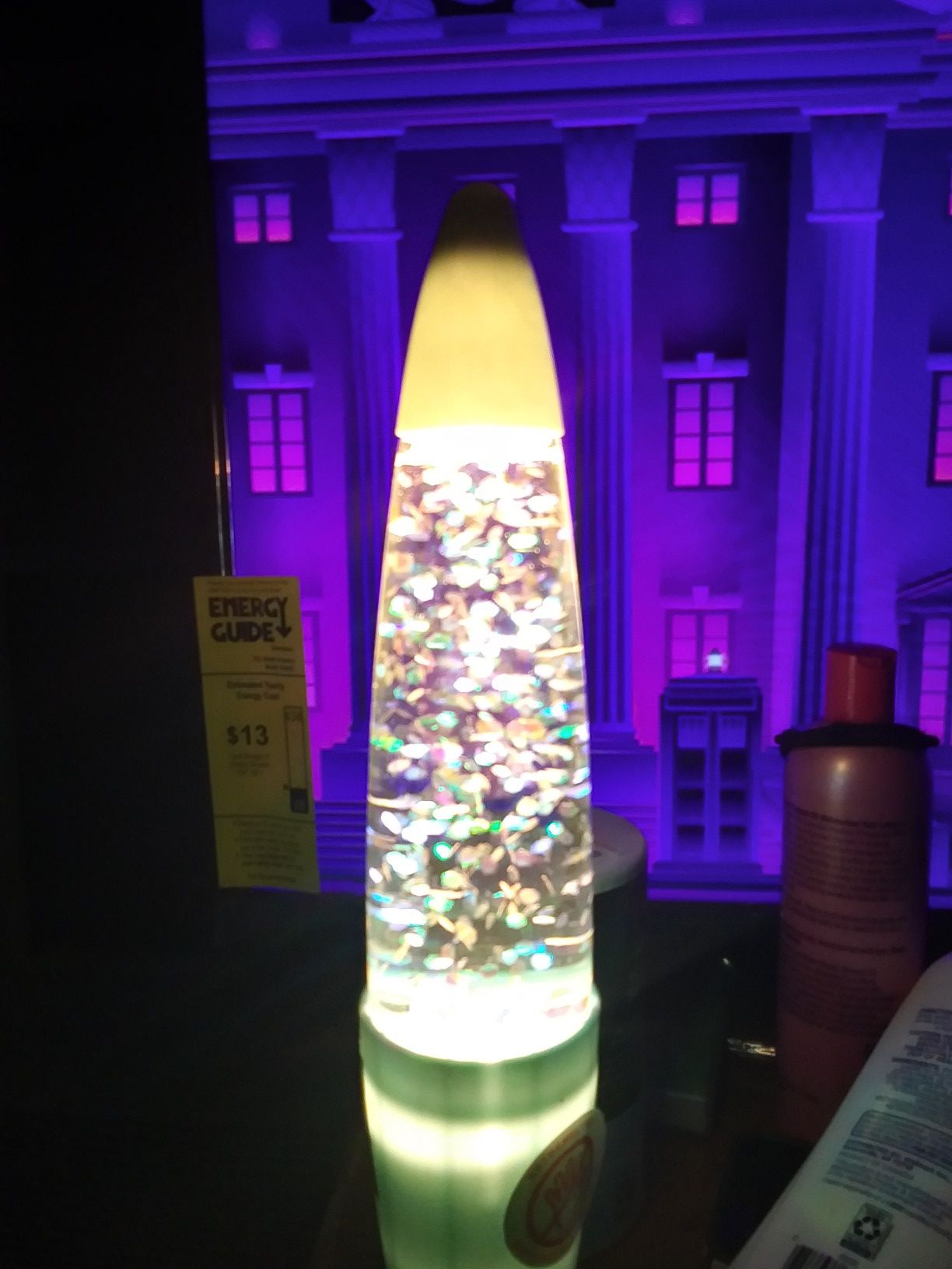 Glitter lava lamp