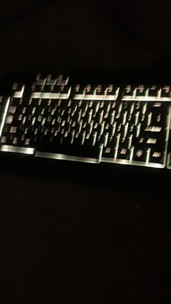 Black web gaming keyboard Thumbnail
