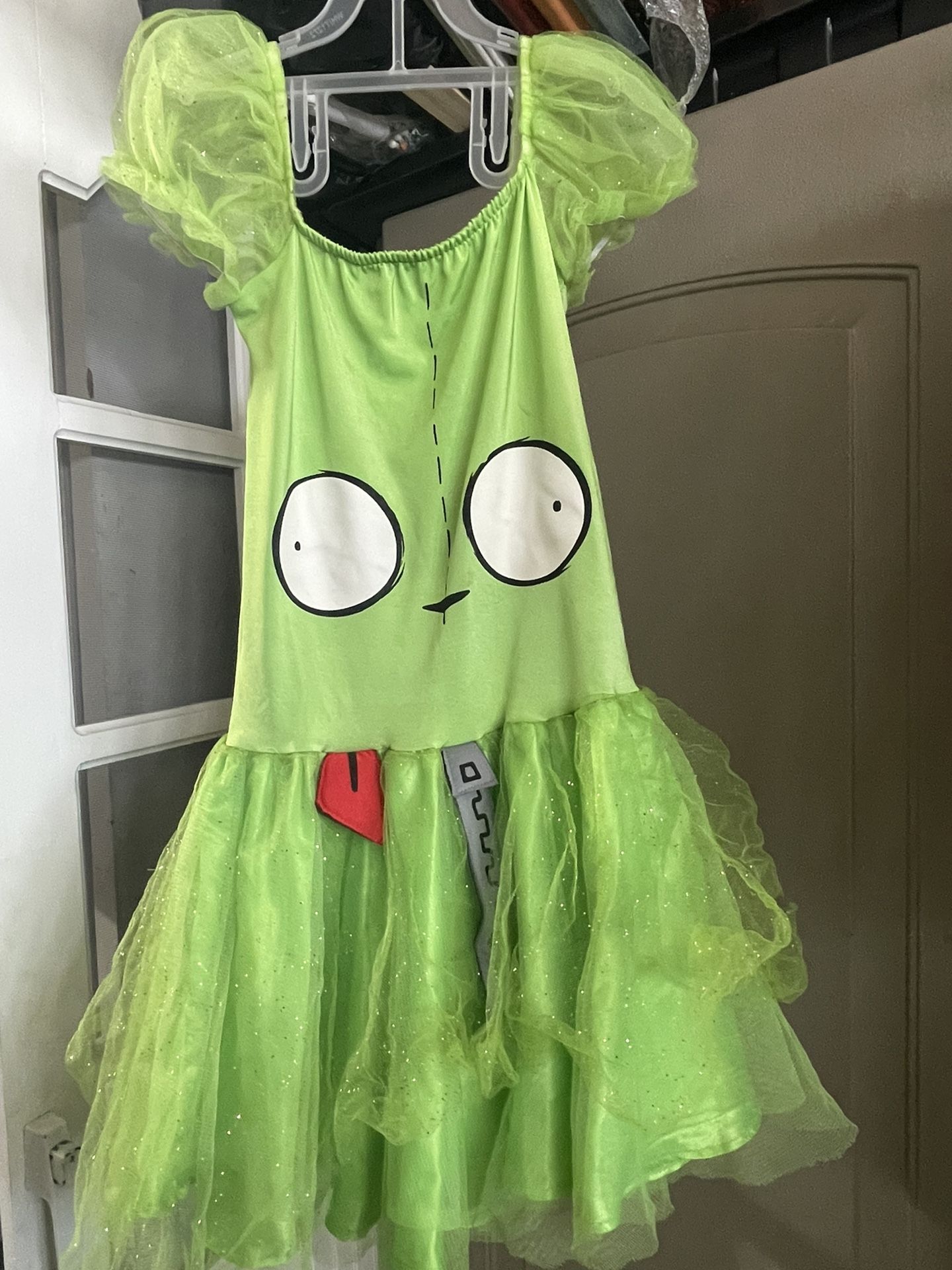 $3 Green Dog Costume Size : Medium 10-14