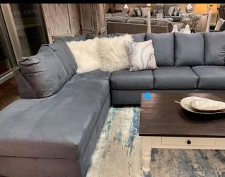 Süper Price Darcy Steel LAF RAF Sectional  40 DOWN 👉💲 Thumbnail