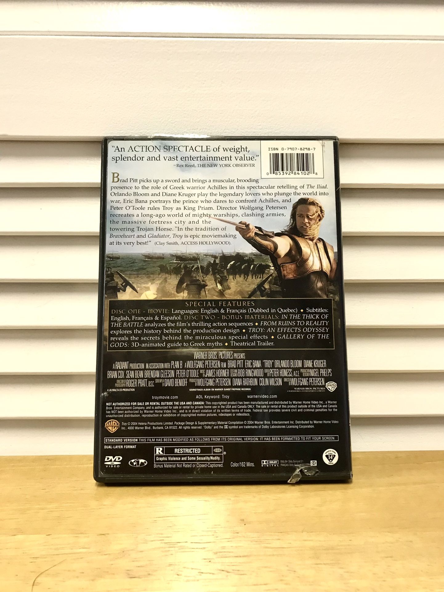 2-Disc Full-Screen Edition Troy DVD W/Special Features