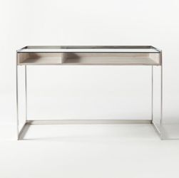 CB2 Vista Glass-Top Desk Thumbnail