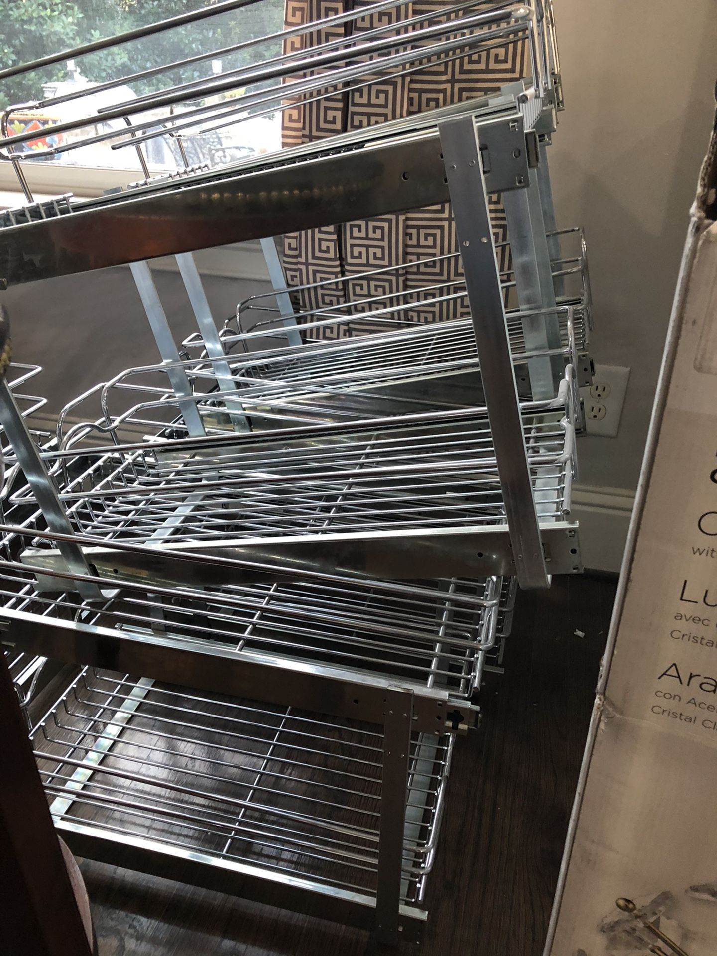 used rev-a-shelf two-tier kitchen cabinet organization