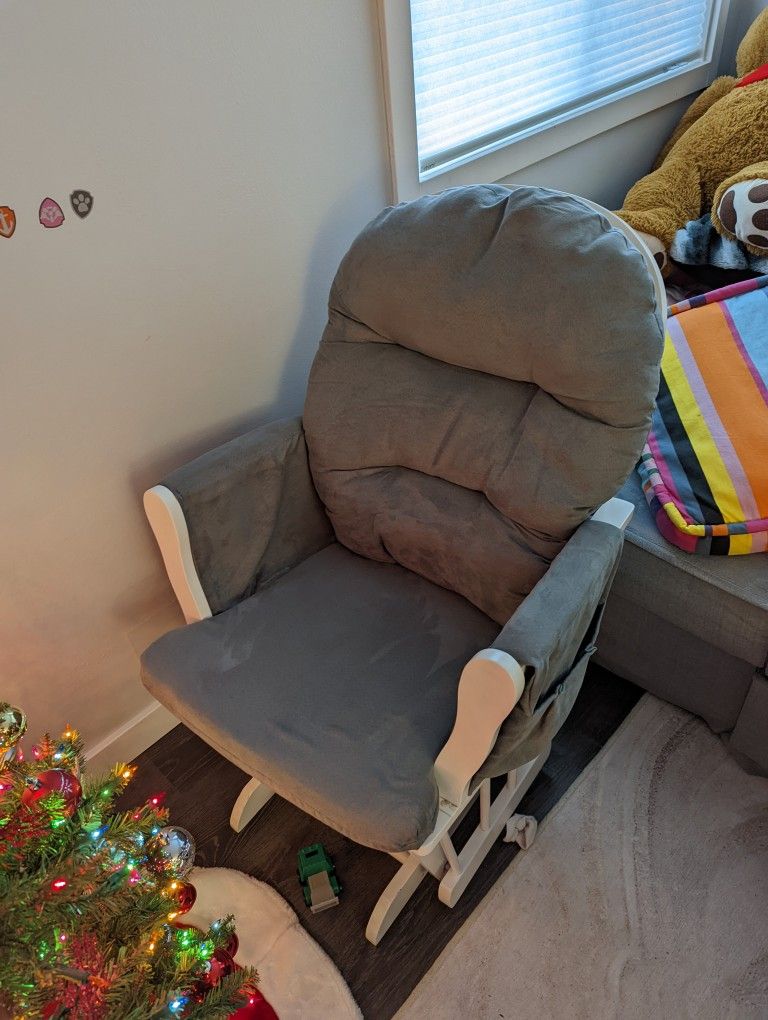 Naomi Home Brisbane Glider & Ottoman Set