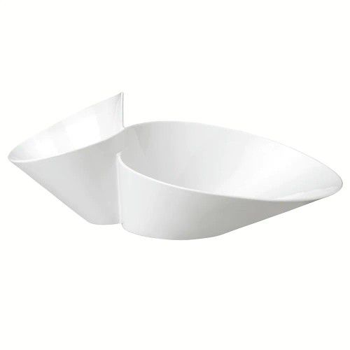 Villeroy & Boch New Wave White Porcelain Chip and Dip Bowl  - #75078-OS