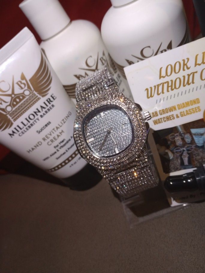 🥵🔥✨One watch ✨ Austrian Import ✈️💎Real Lab Diamond VVS clarity shine👀Diamond Test☑️ 🥵🥶