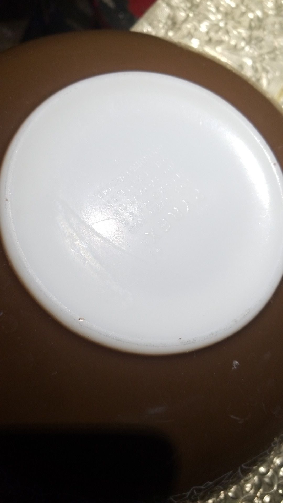 large brown vintage mint PYREX BOWL