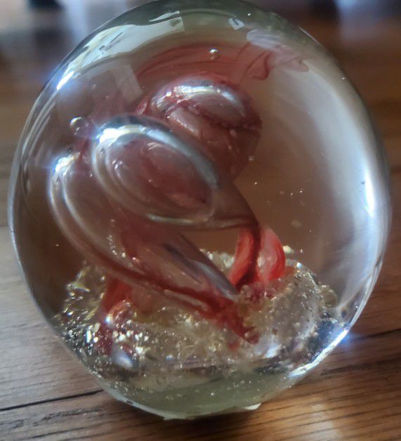 Glass Paperweight, Brand New, Bought In Germany