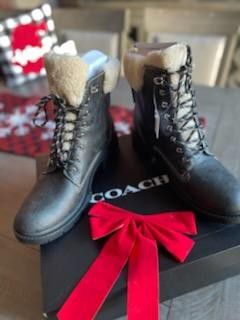 Coach Lorimer Leather Boots (Brand New)