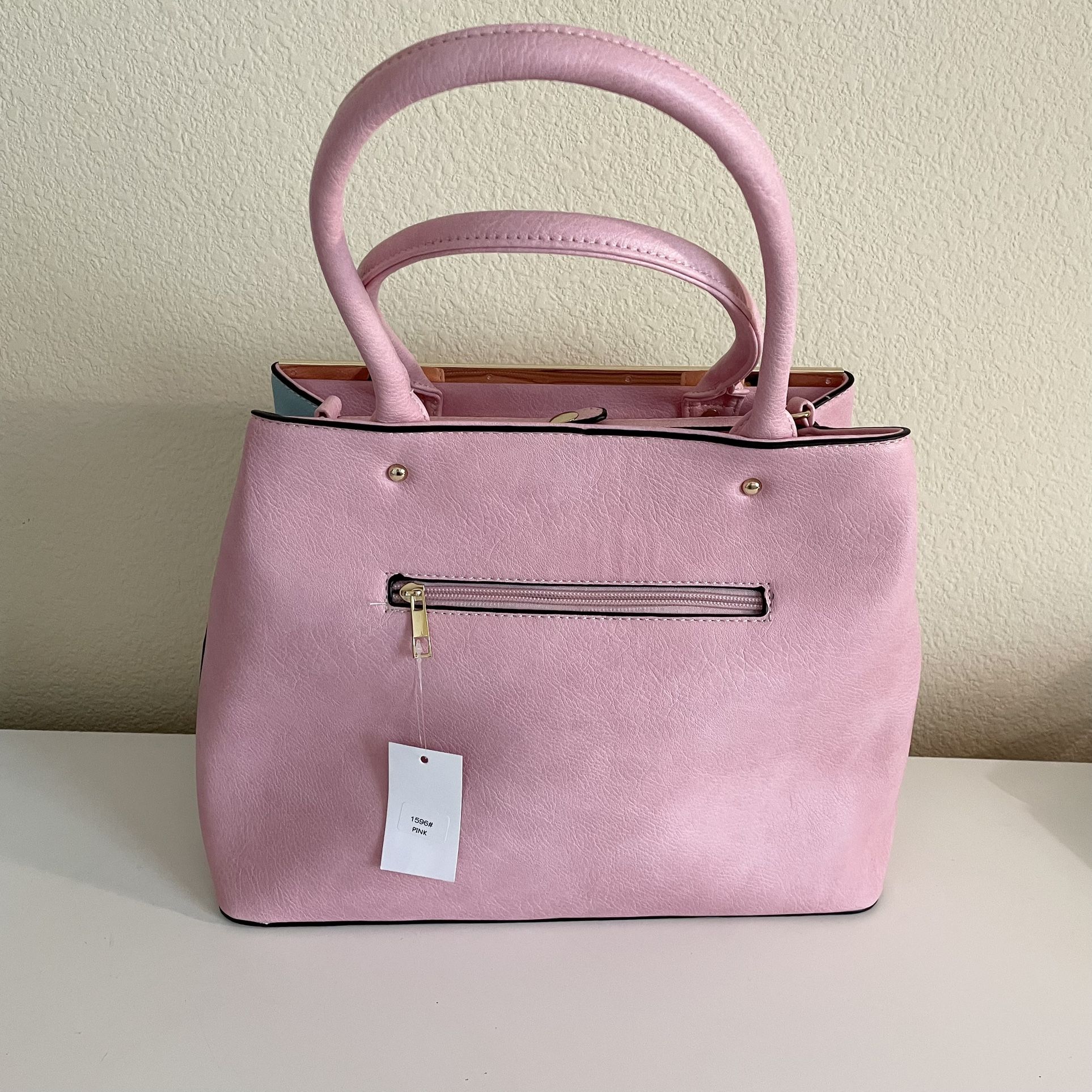 Womens Tote Bag Purse 2 Ways Pink