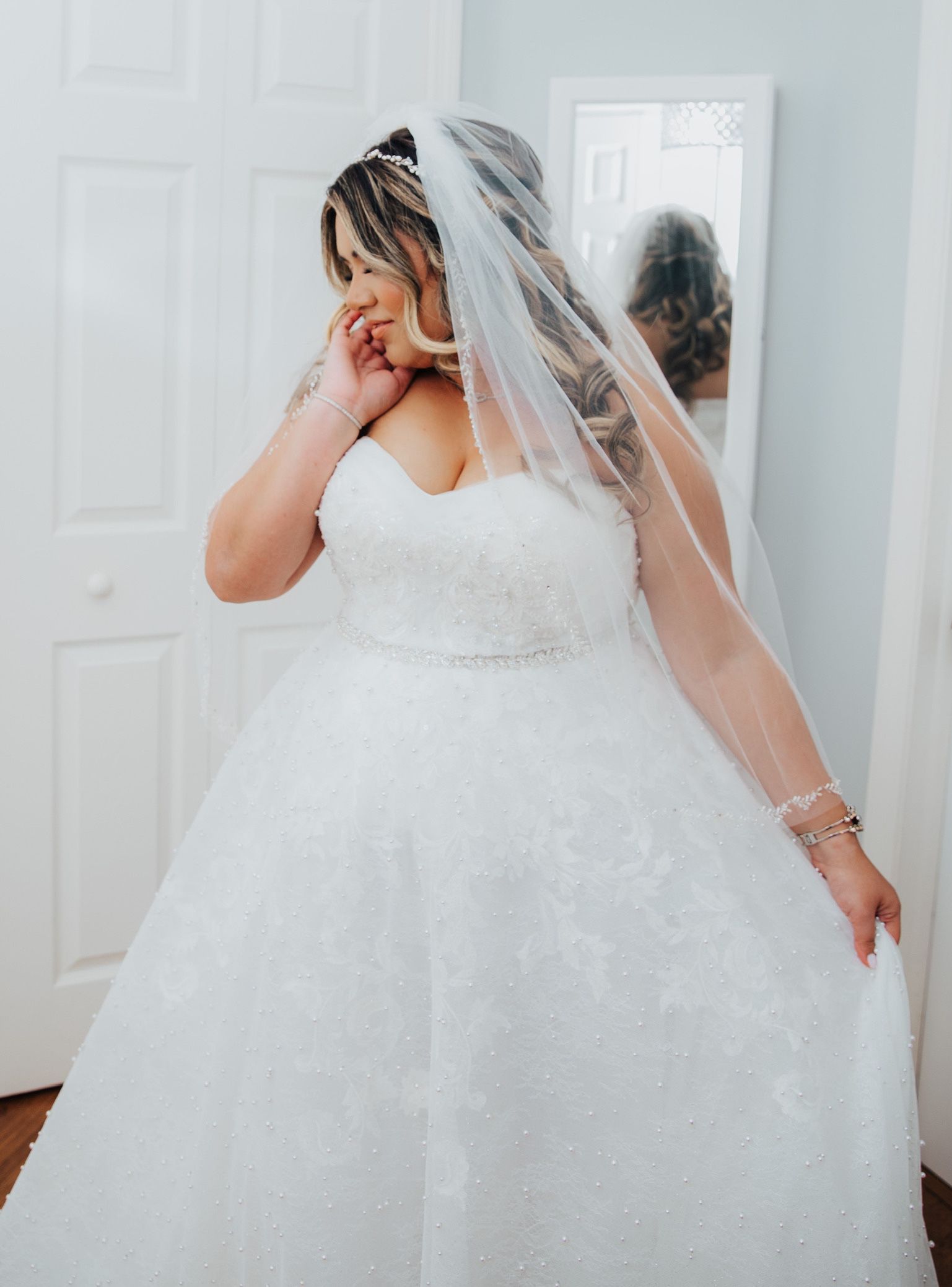 Bridal dress, Ivory White, Plus Size 16, Wedding Dress