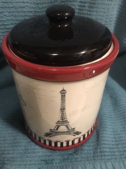 Paris cookie jar Thumbnail