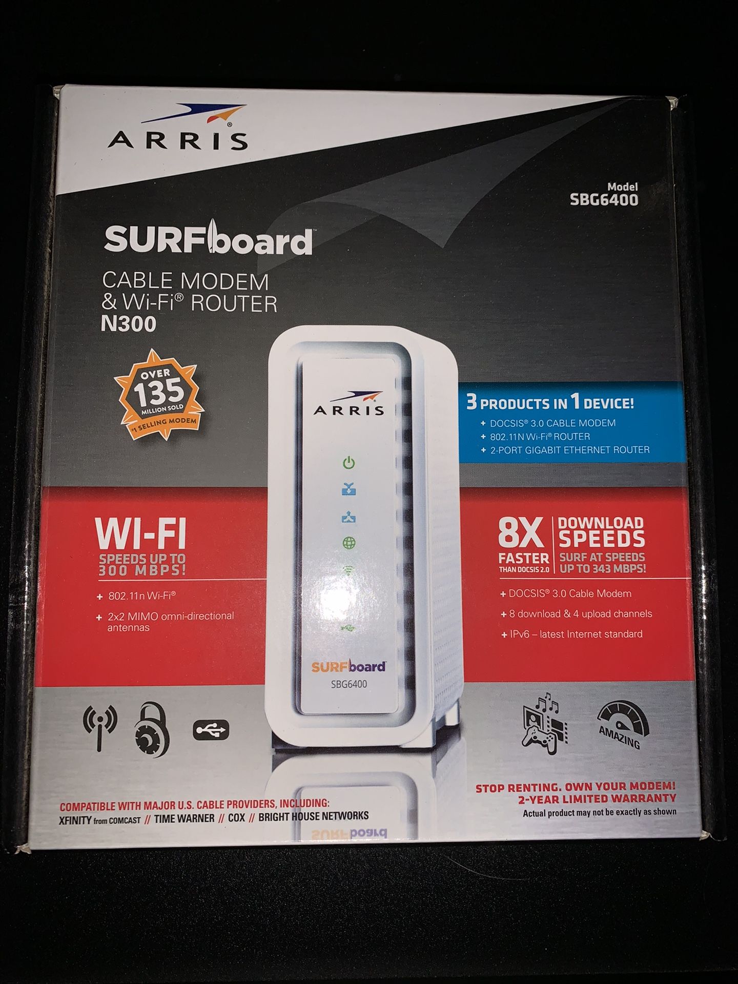 Arris cable modem & router