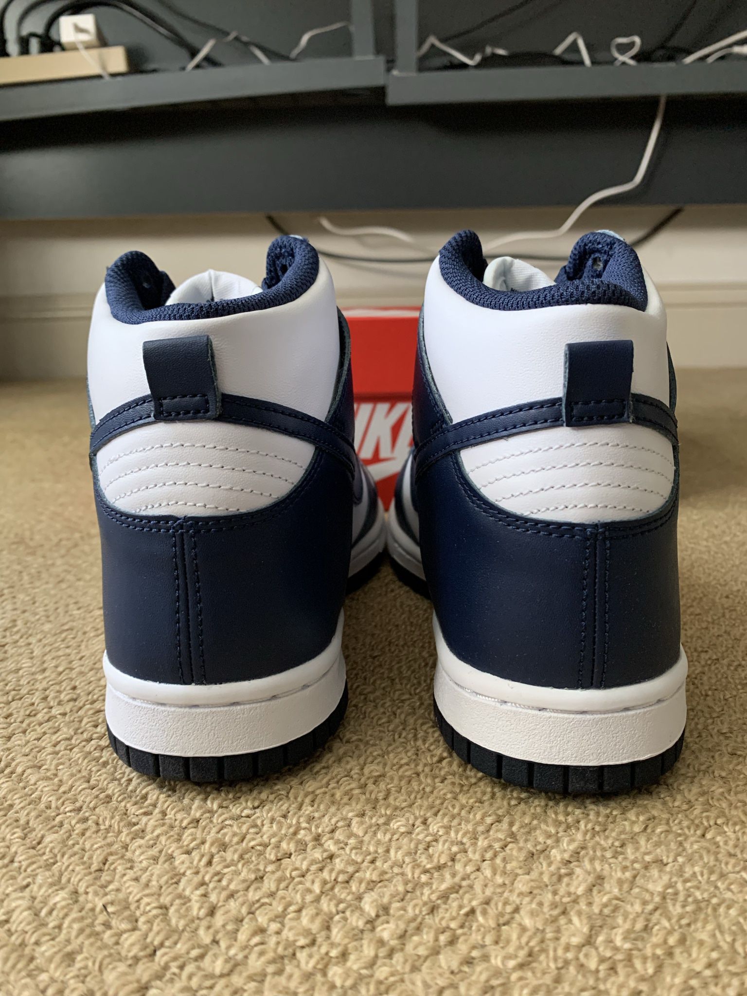 Nike Dunk High Championship Navy GS (Size 7Y)