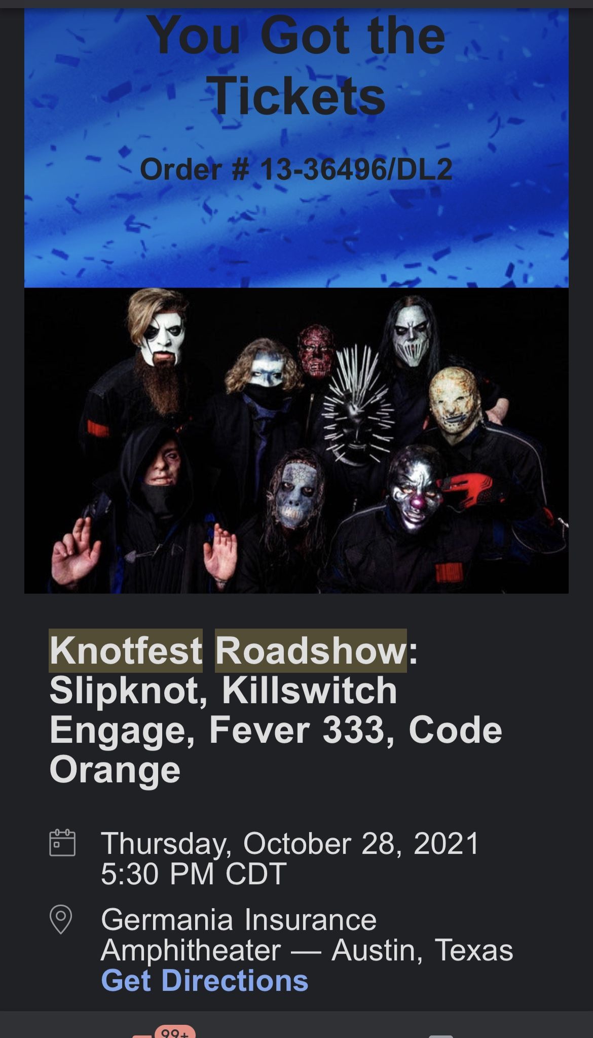 Knotfest Roadshow Slipknot/Killswitch Engage
