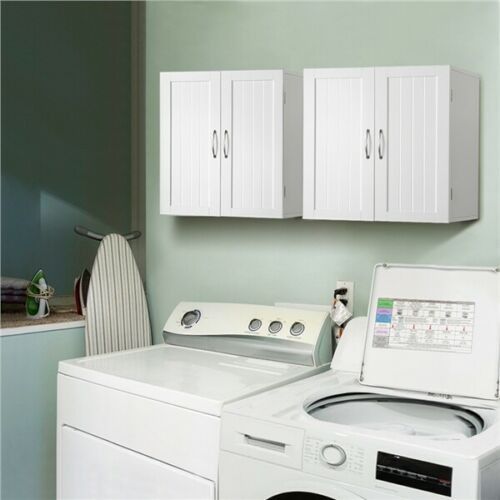 Wall Mount Bathroom Cabinet Cupboard Storage Adjustable Shelf Kitchen Laundry
