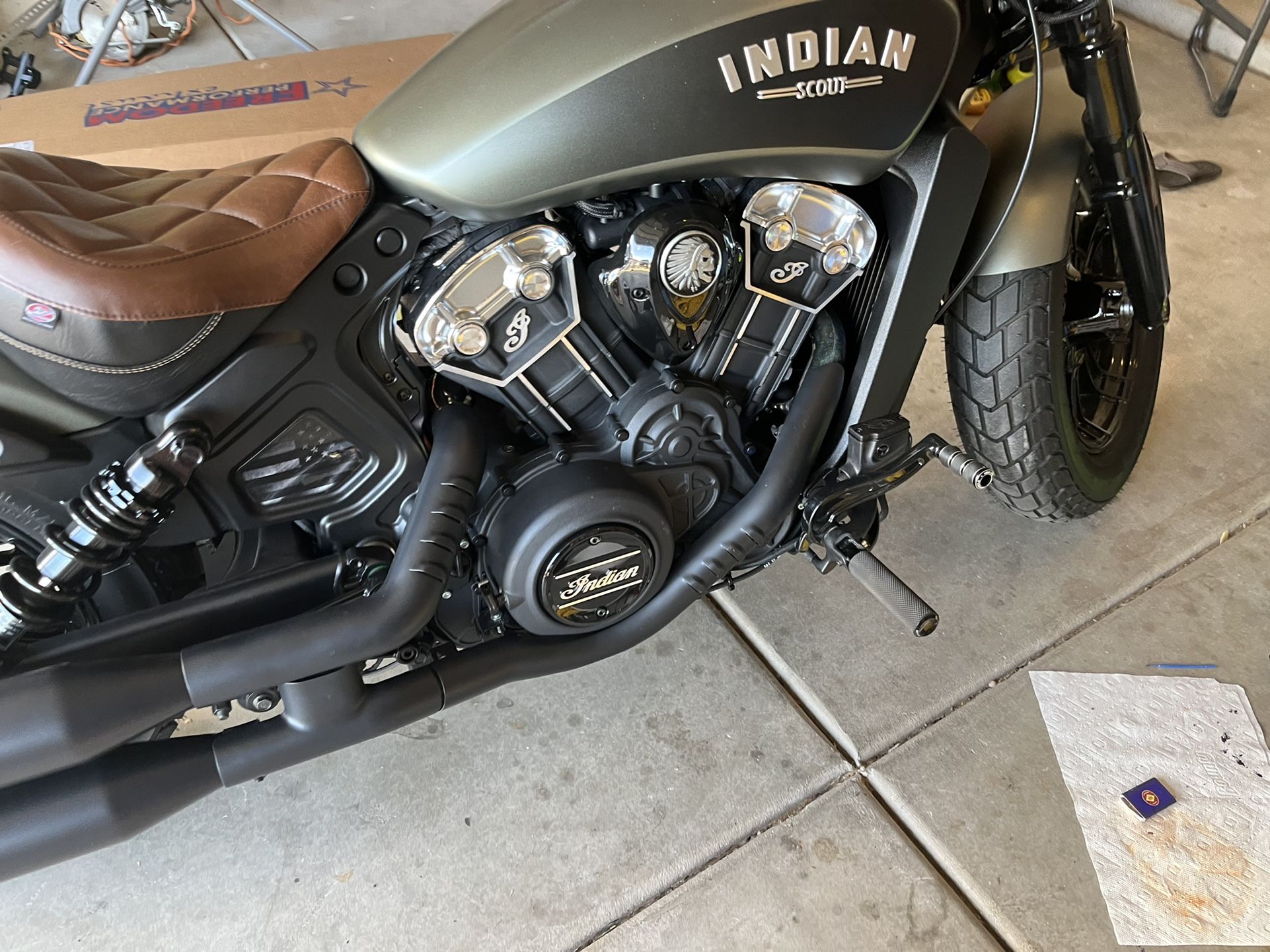 Indian Scout Bobber Black Heat Shield | Reviewmotors.co