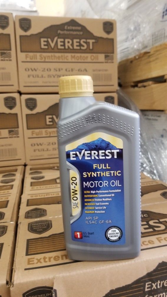 Everest Motor Oil Full Synthetic Case 12QT