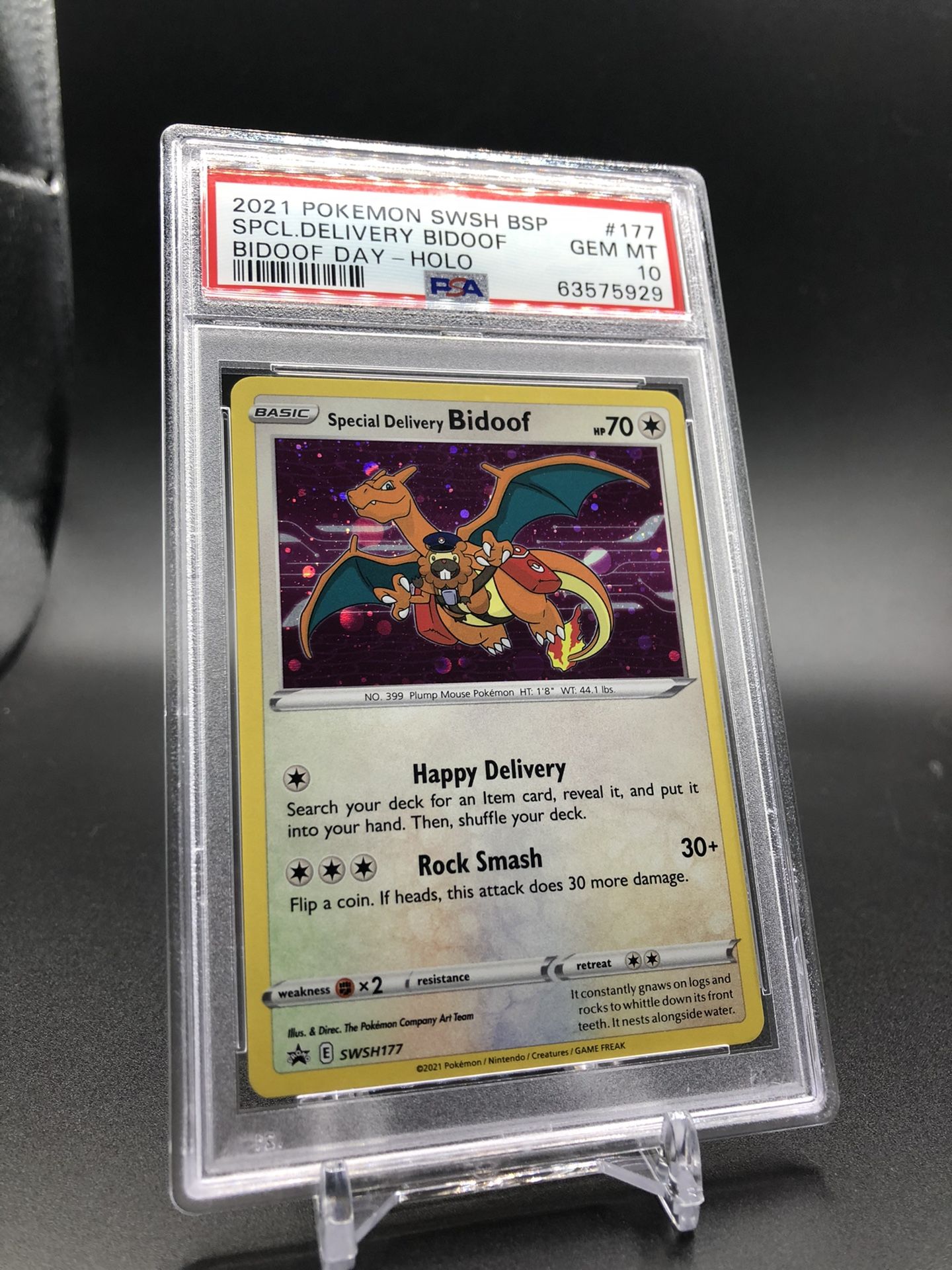 Special Delivery Bidoof PSA 10 Pokemon Celebrations Charizard for Sale in  Tacoma, WA - OfferUp