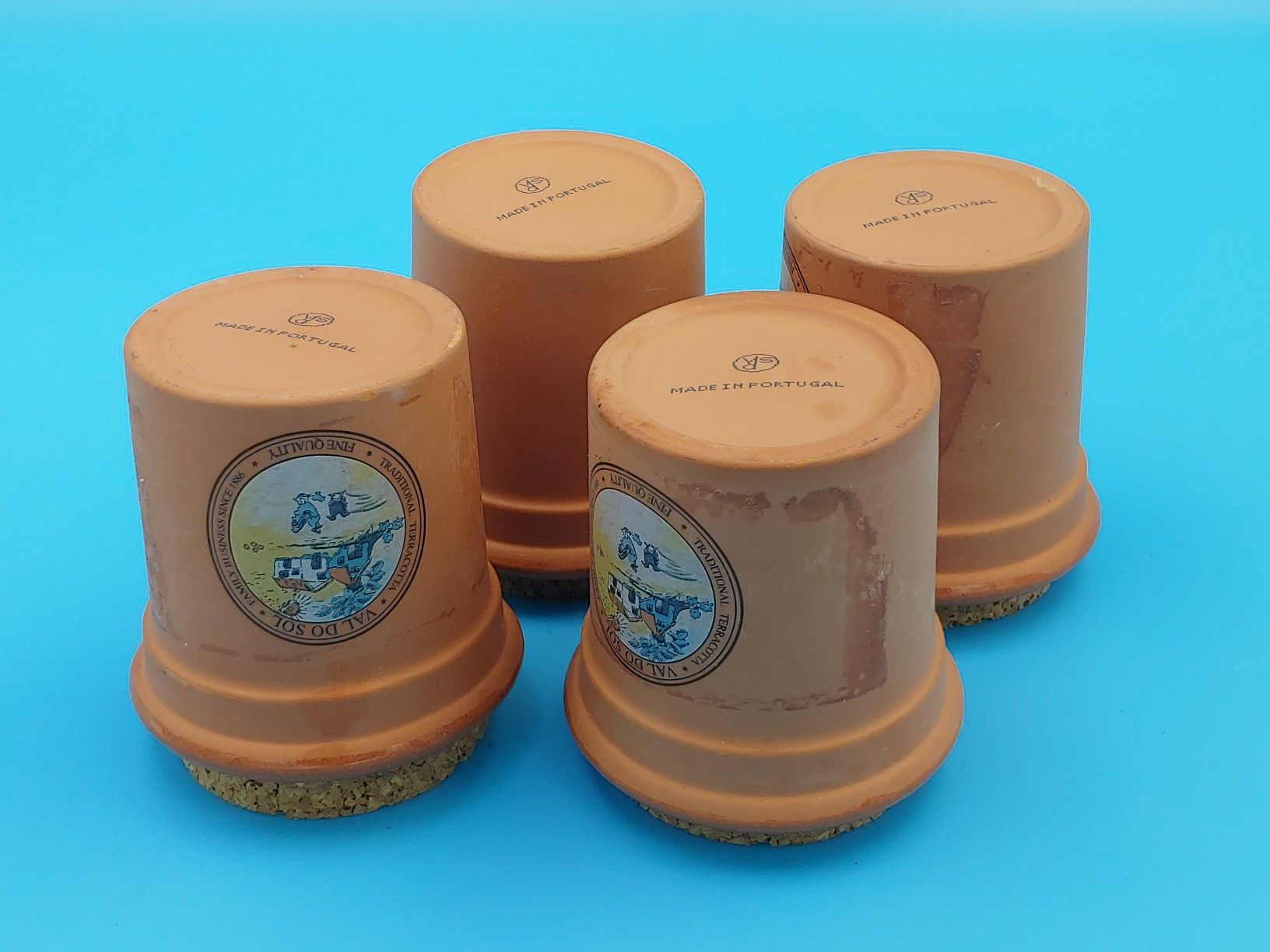 Val Do Sol Fine Quality Terracotta Crock Spice Jar w/cork lids