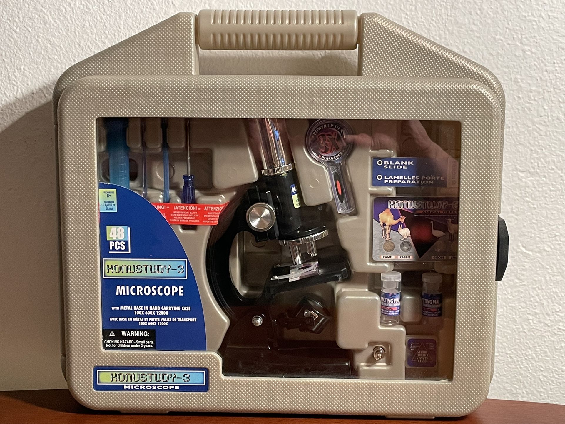 Brand new Konos (Konostudy-3 ) Microscope 48 piece set