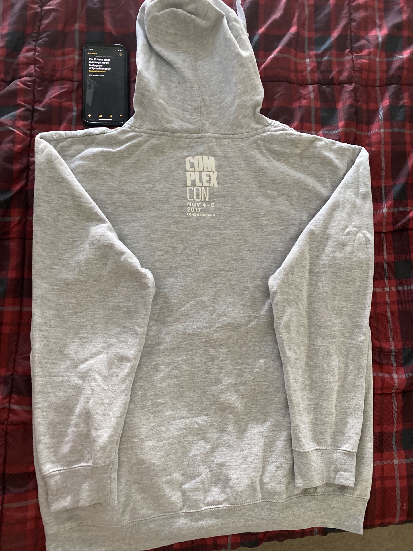 Takashi Murakami Complexcon 2017 Hoodie Mr Dob Dobtopus Logo Long Beach Size L