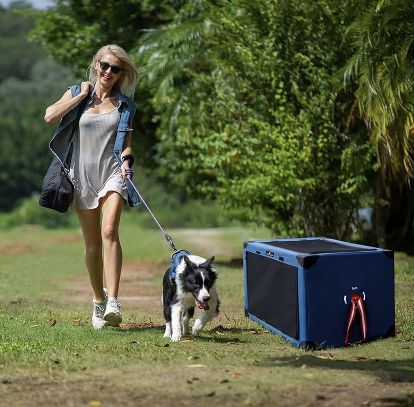 Collapsible Dog Crate Portable And Travel Friendly 