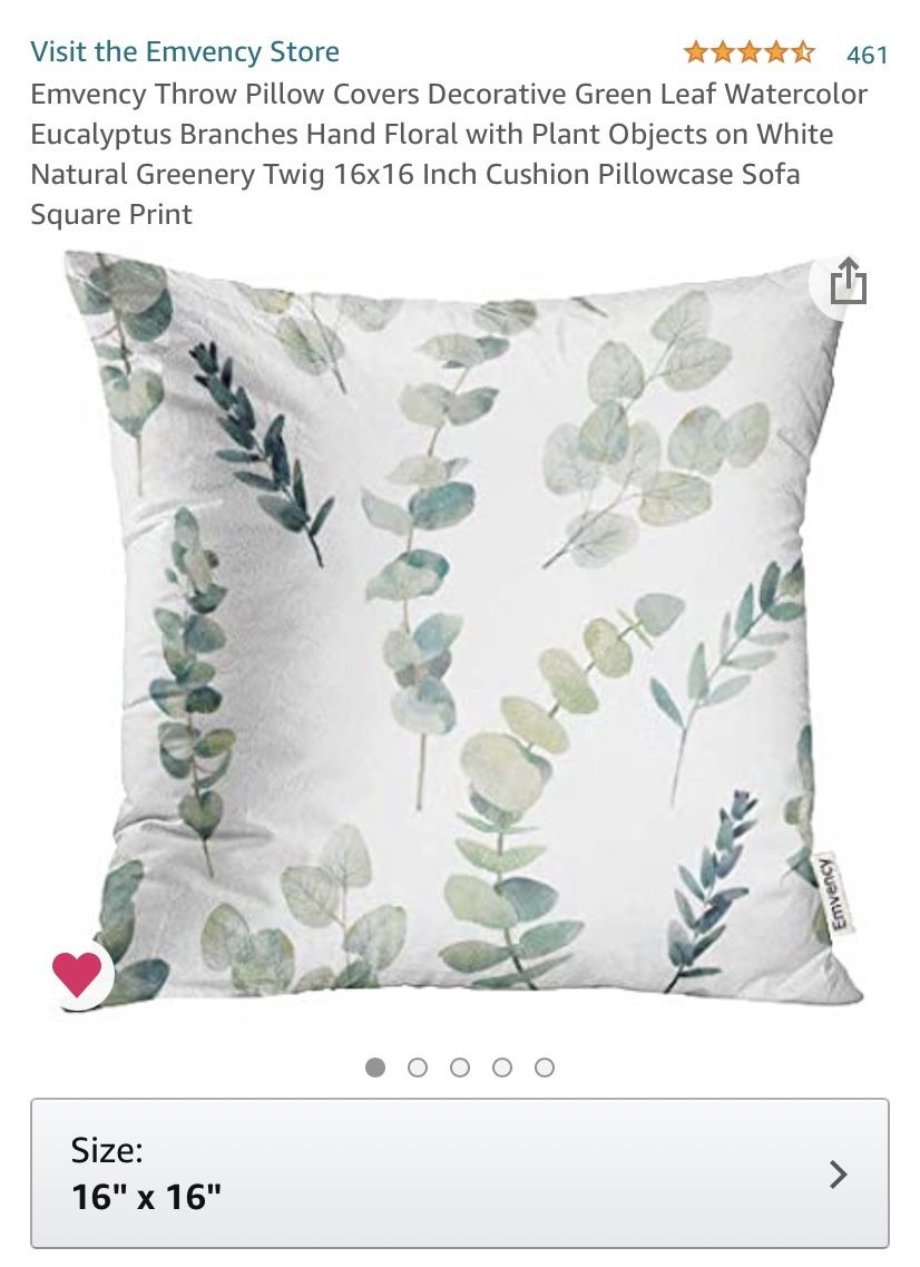 Greenery pillow case