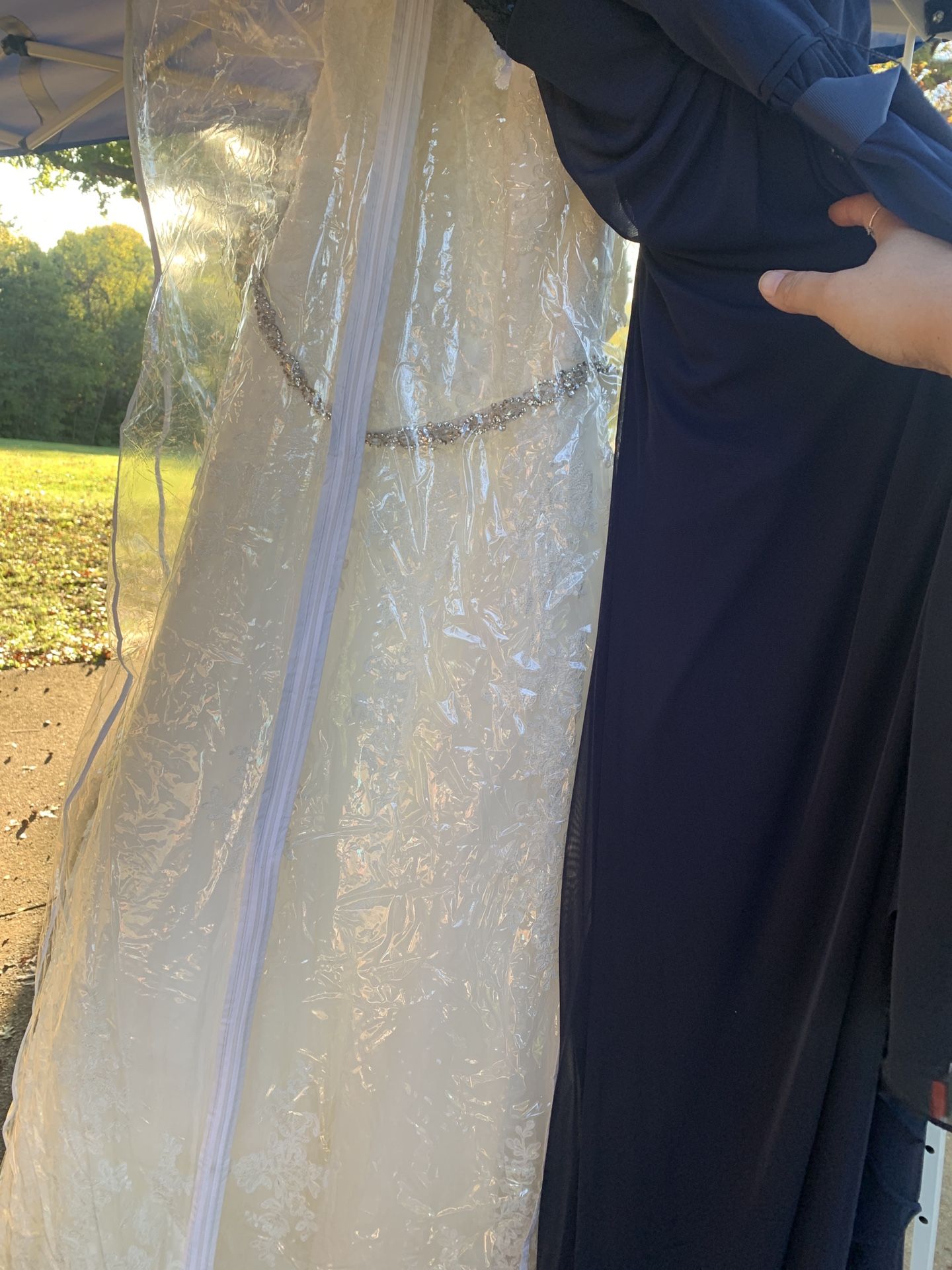 Wedding Dress And 3 Bride Maids Dresses