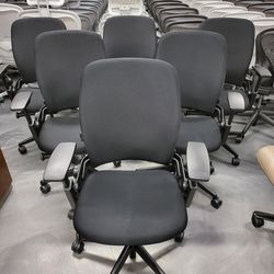 RATED #1 CHAIR STEELCASE LEAP V2 FULLY ADJUSTABLE 4D ARMS & LUMBAR SUPPORT REAR TILT LOCK TILT TENSION SEAT DEPTH ADJUSTMENTS MANY AVAILABLE!  Thumbnail
