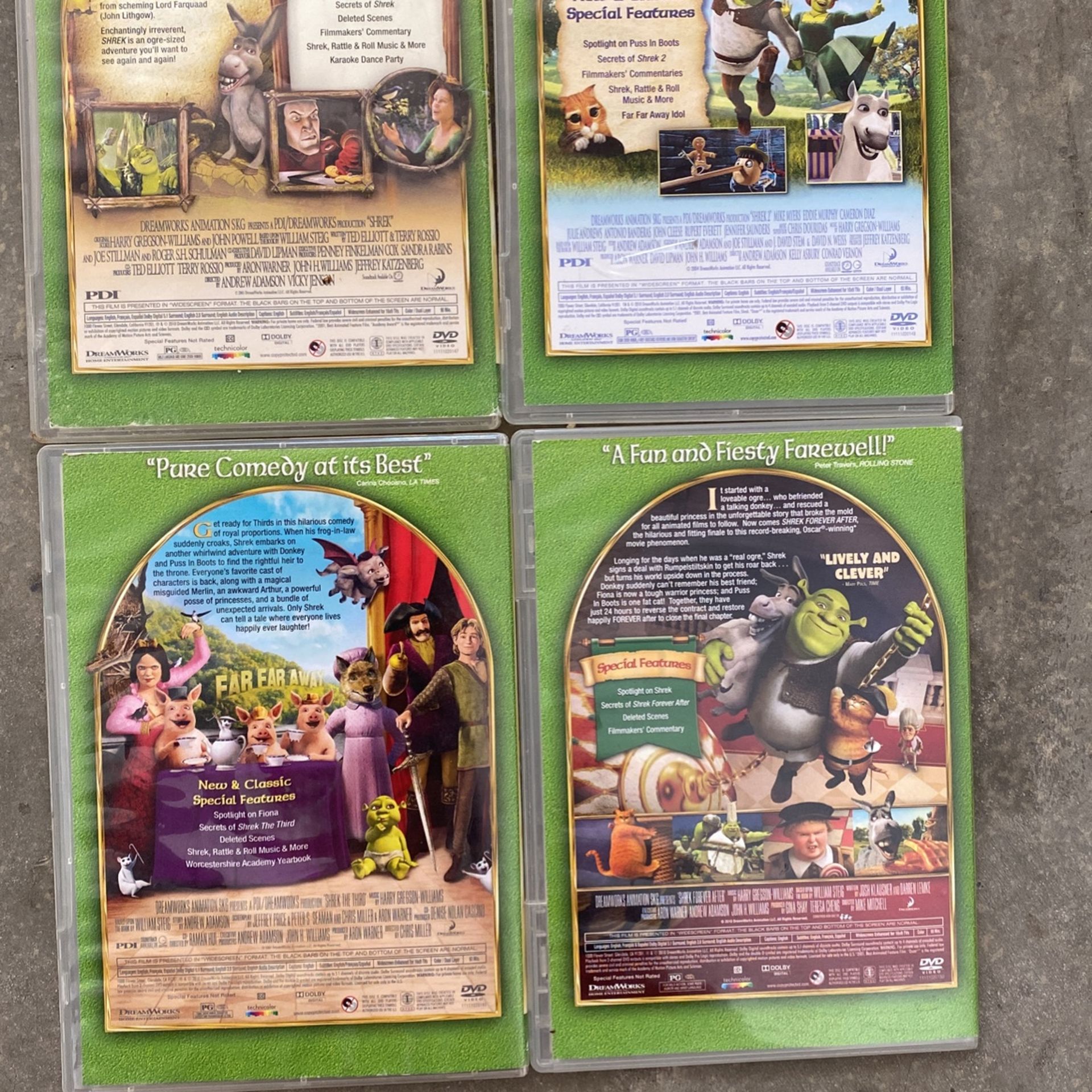 Shrek Collection Of Movies Classics Original