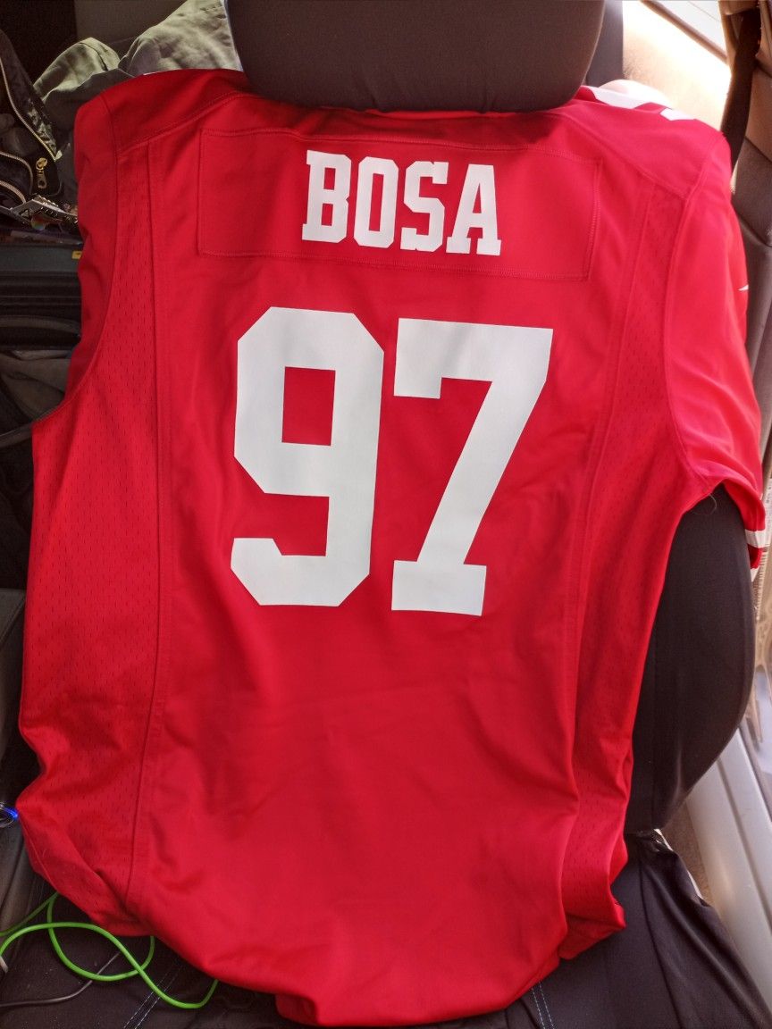 Genuine NFL San Francisco 49ers Jerseys (Bosa( M)) (Garoppolo (L))