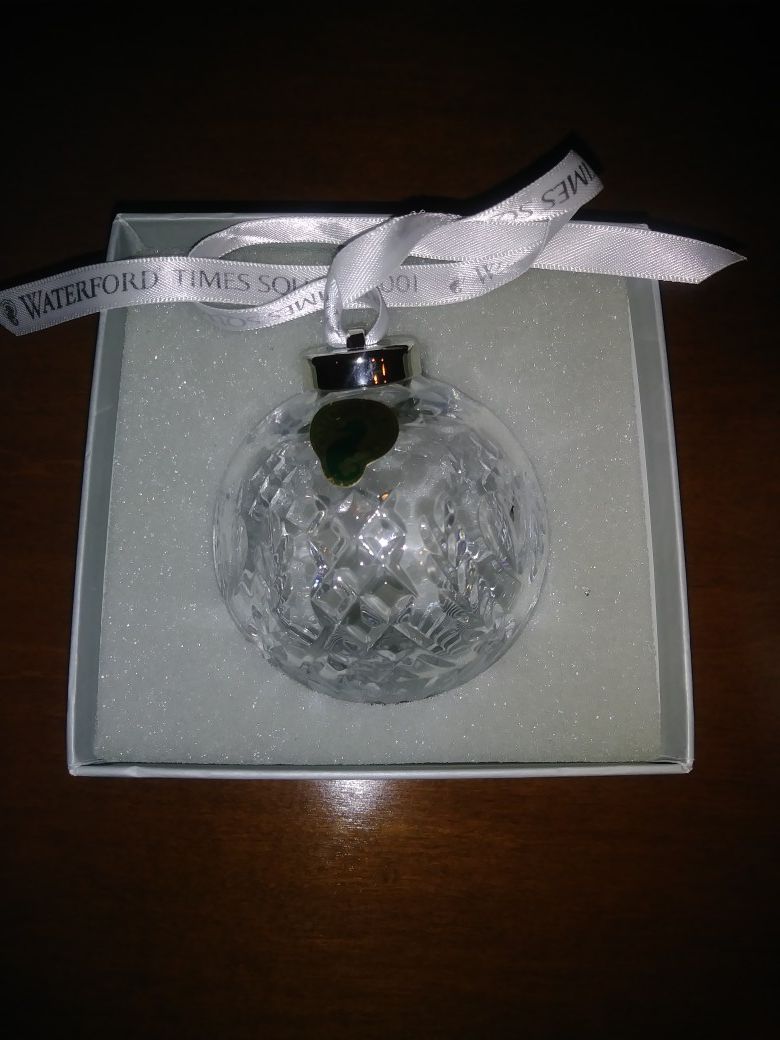 New Waterford crystal ornament