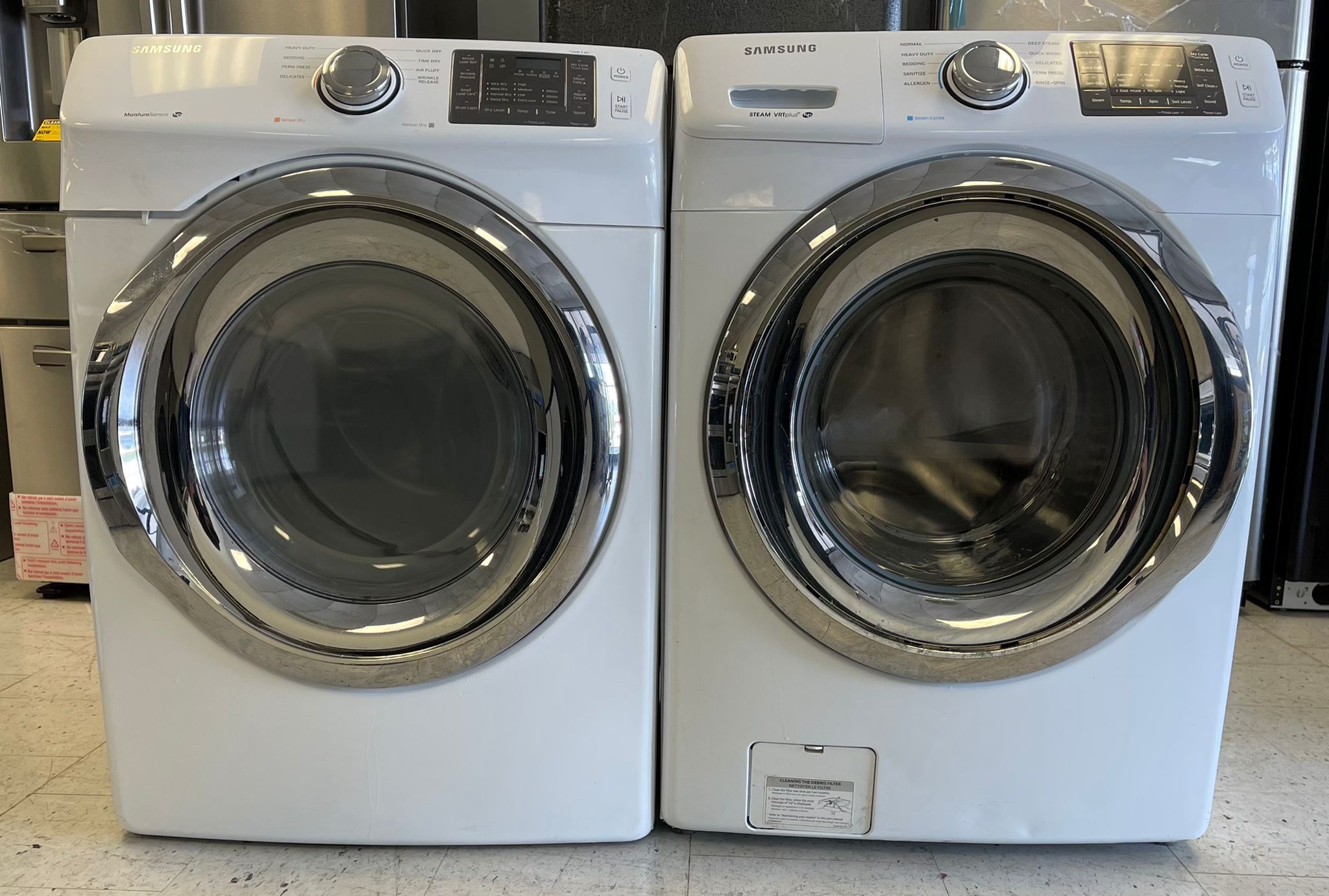 Samsung Front Load Washer And Electric Dryer Set(Stackable)