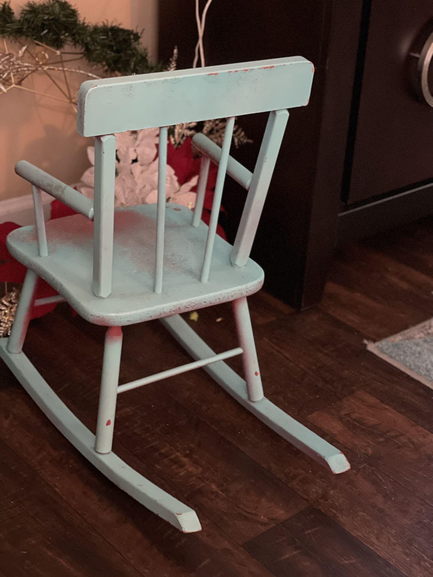 Doll’s rocking chair, Light Blue
